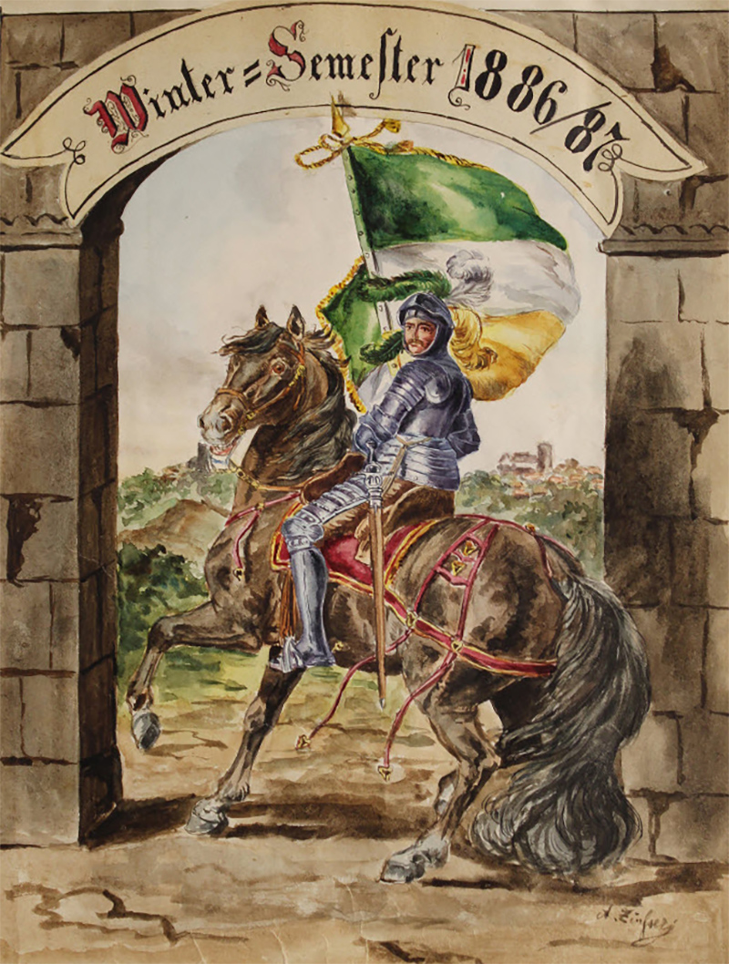 Adelphia Studentische Burschenschaft Wintersemester 1886/87